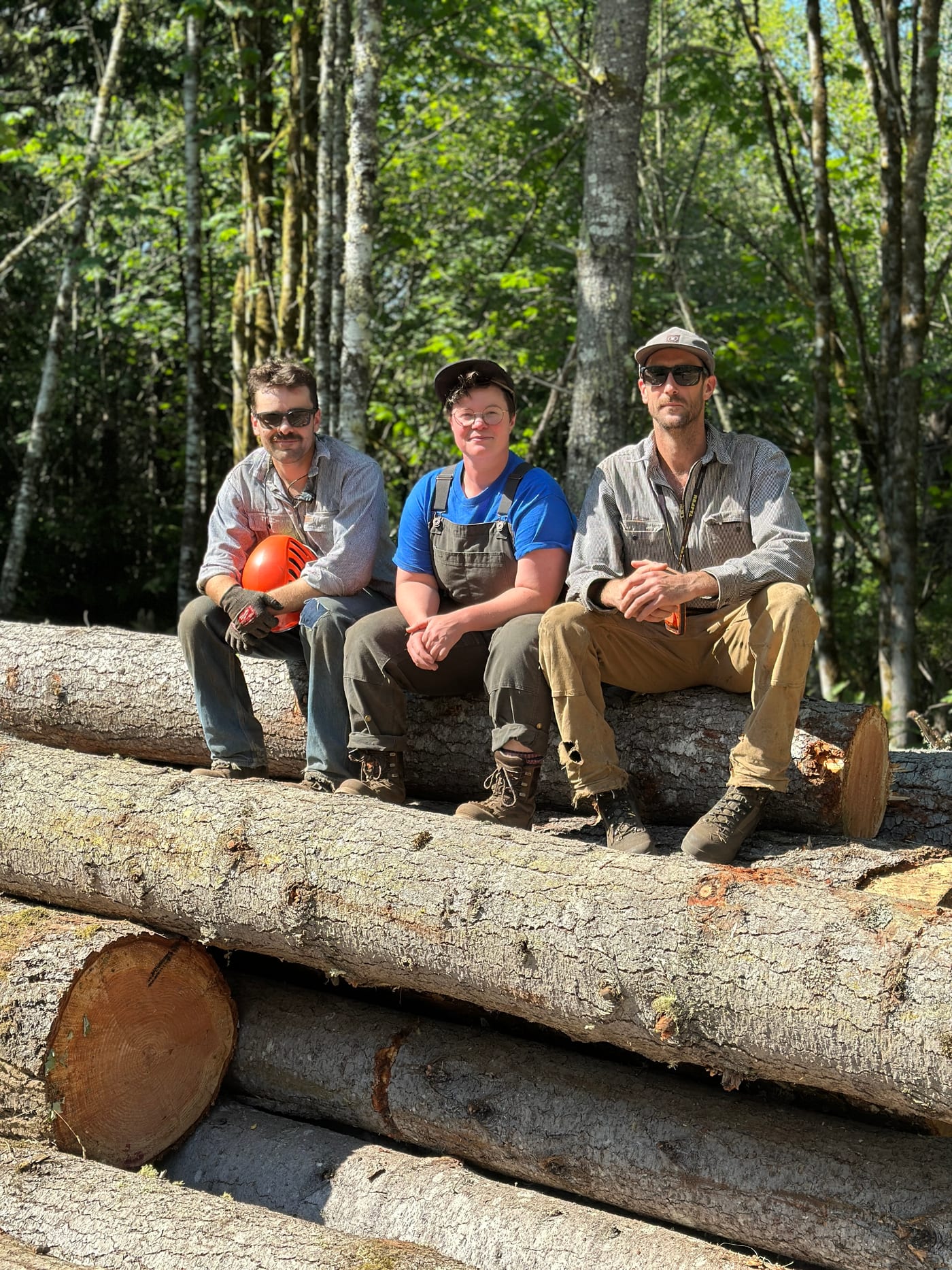 Boots on the Ground crew at work in an Olympic Peninsula forest